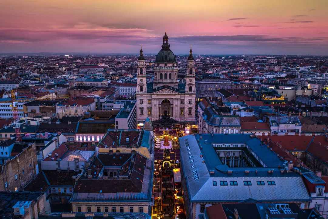 St Stephens Basilica Christmas Fair Budapest