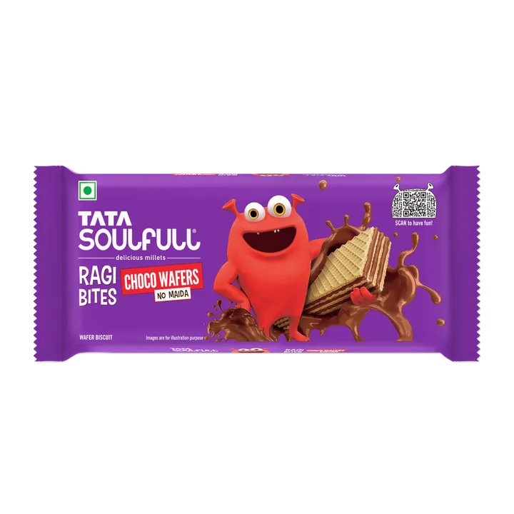 Tata Soulfull Ragi Bites Choco Wafers No Maida 50g FOP-min