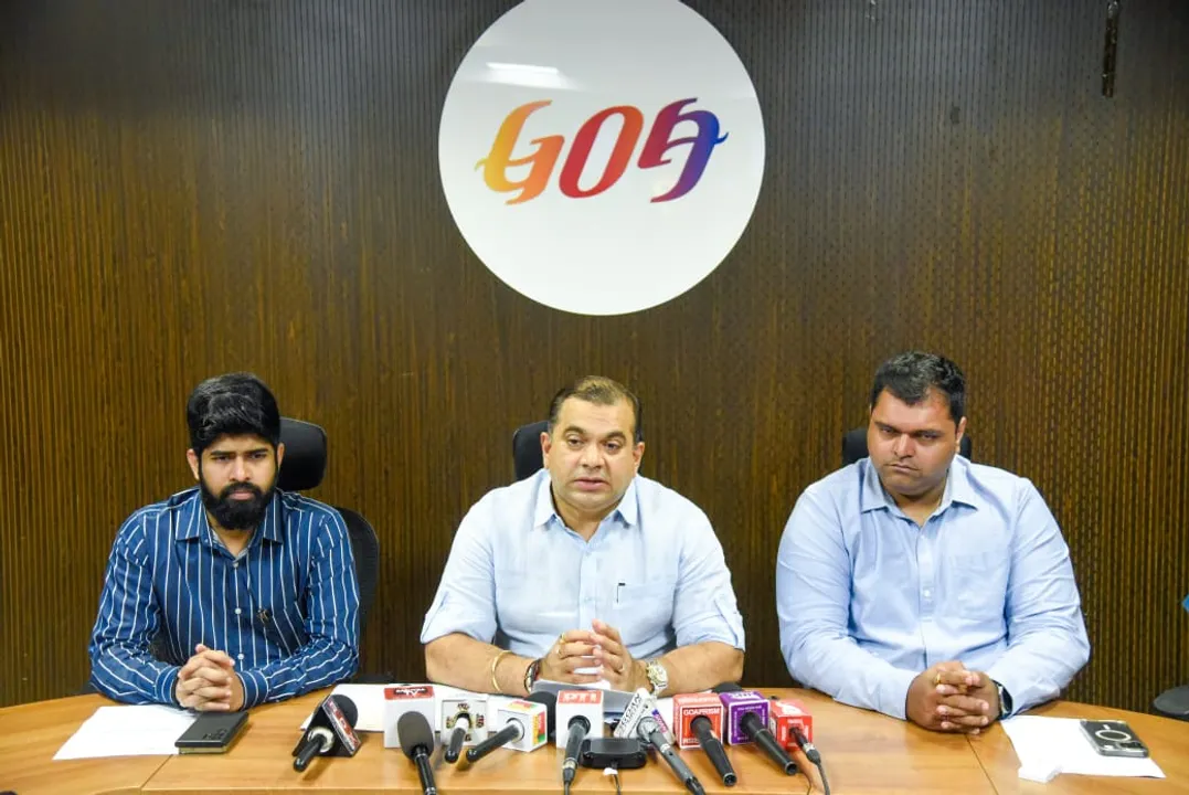 Left to Right Shri Kuldeep Arolkar, GTDC Managing Director, Shri Rohan Khaunte, Hon'ble Minister for Tourism, Government of Goa & Shri Kedar Naik, Director of Tourism.