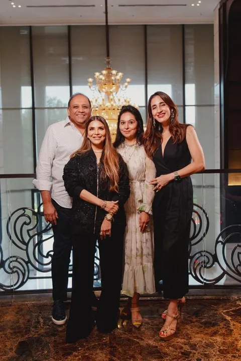 Sagar and Shribala Chordia, Owners Panchshil Realty along with Falguni Shane Peacock and Farah Khan
