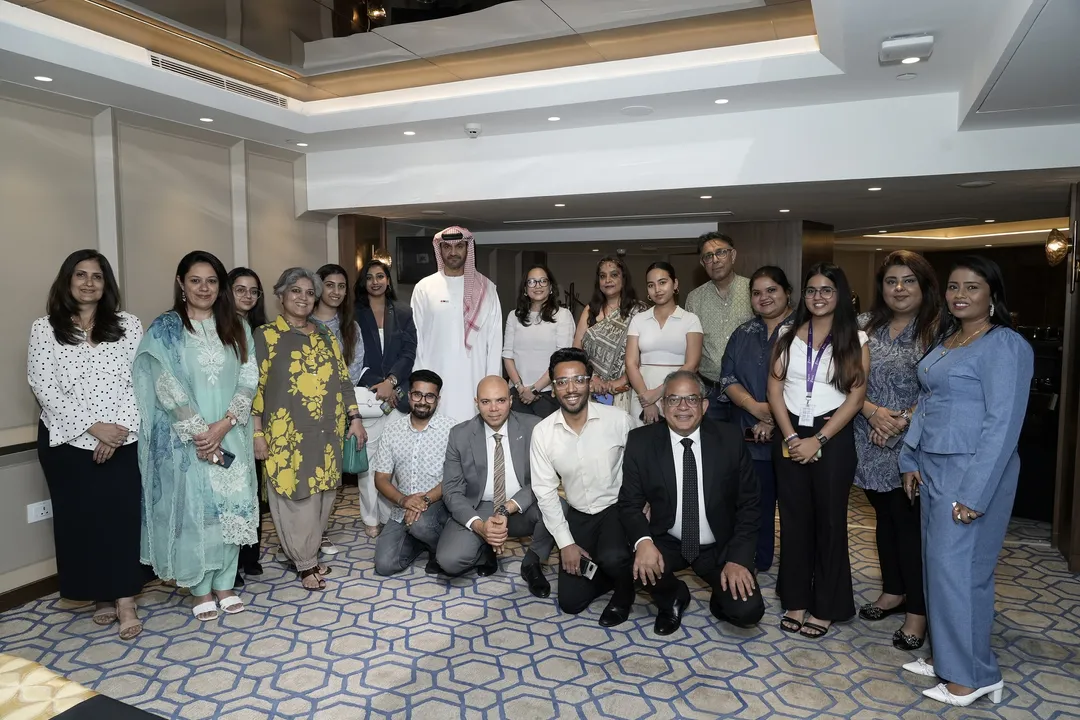 H.E. Mahmood Khaleel Alhashmi, the Director General of ADTD with Media