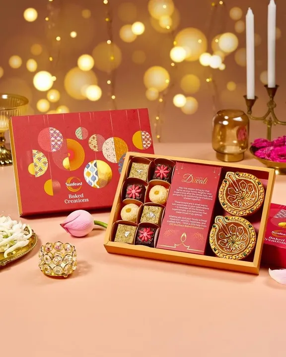 SBC Fusion Sweets Box of 8 with Diya