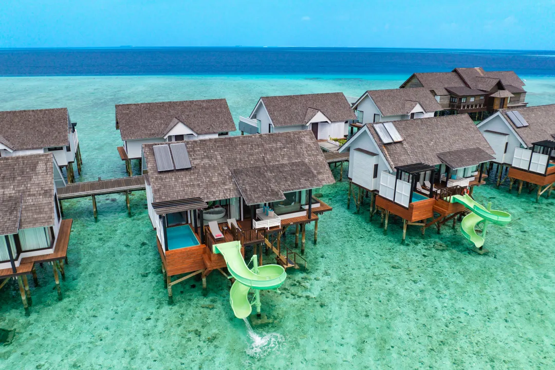 OZEN LIFE MAADHOO - Wind Villa Jacuzzi & Slide - Aerial