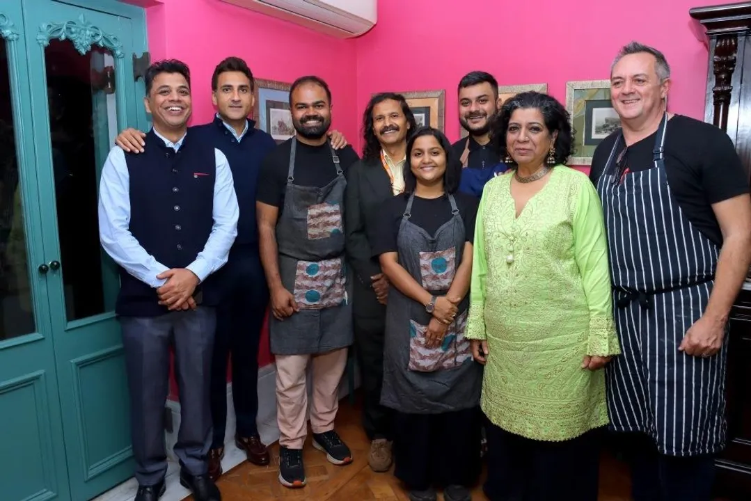 From L-R Rohit Choudhary; Siddharth Kothari; Chef Avinandan Kundu; Jeetu...