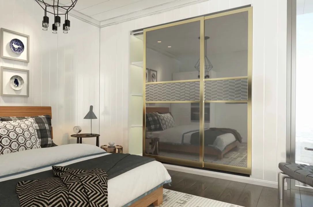 Slido F-Line42 50C Wardrobe Sliding Systems by Hafele