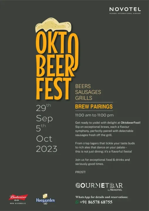 OktoBeerFest Extravaganza at Gourmet Bar by Novotel Mumbai International Airport