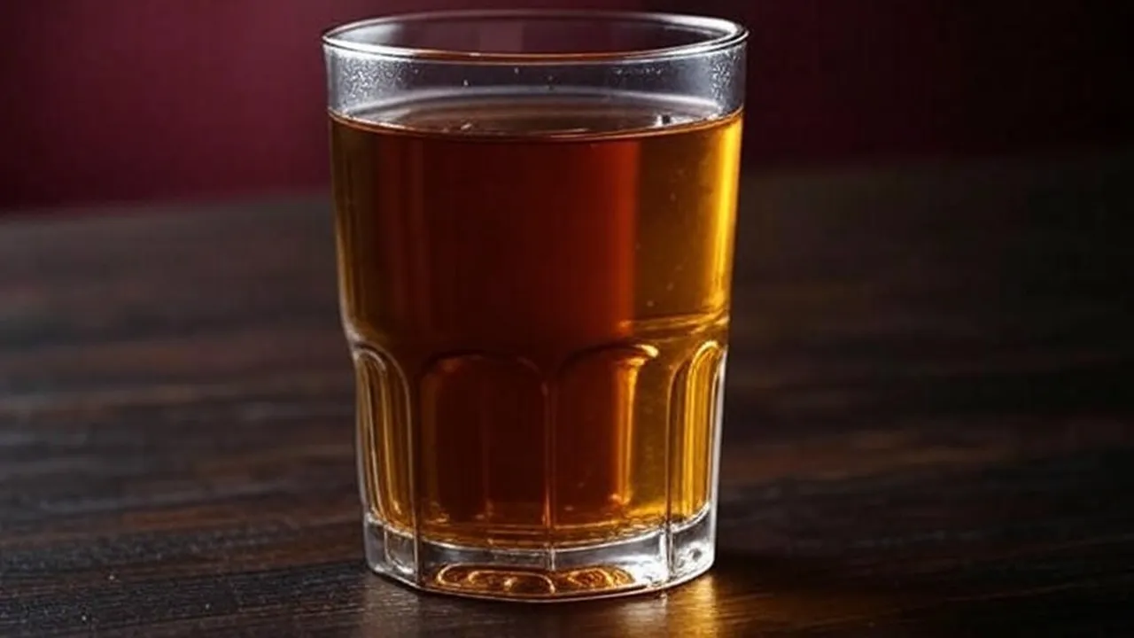 West Bengal herbal tea in bamboo cup: লিকার চা।