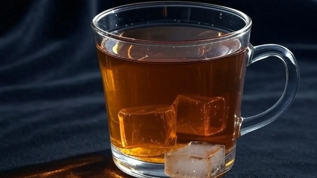 West Bengal herbal tea in bamboo cup: লিকার চা।