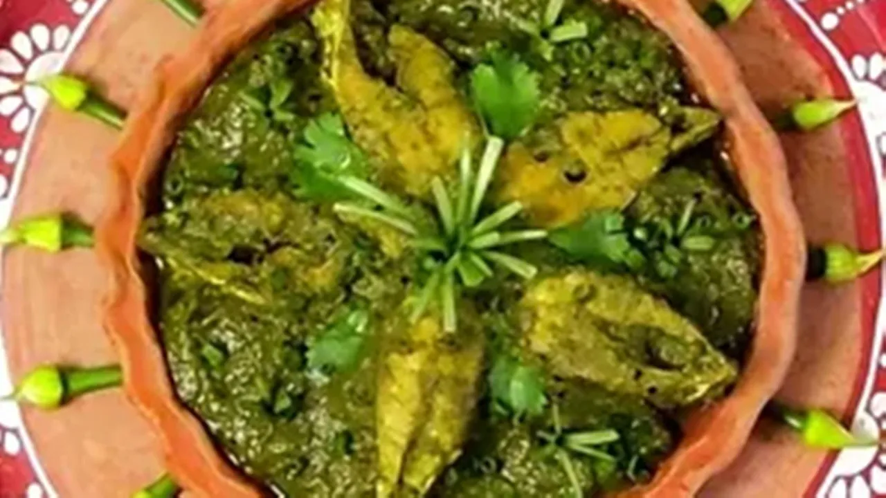Onion Flower Hilsa Recipe