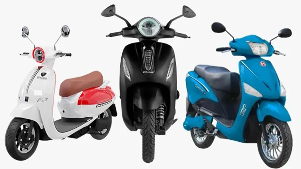 Bajaj EV sales October 2025, TVS electric scooter sales, Ola Electric market share, Ather Energy record sales, Hero Vida EV, India electric two-wheeler market, EV scooter competition, Bajaj vs TVS vs Ola, electric vehicle sales India, EV market growth 2025