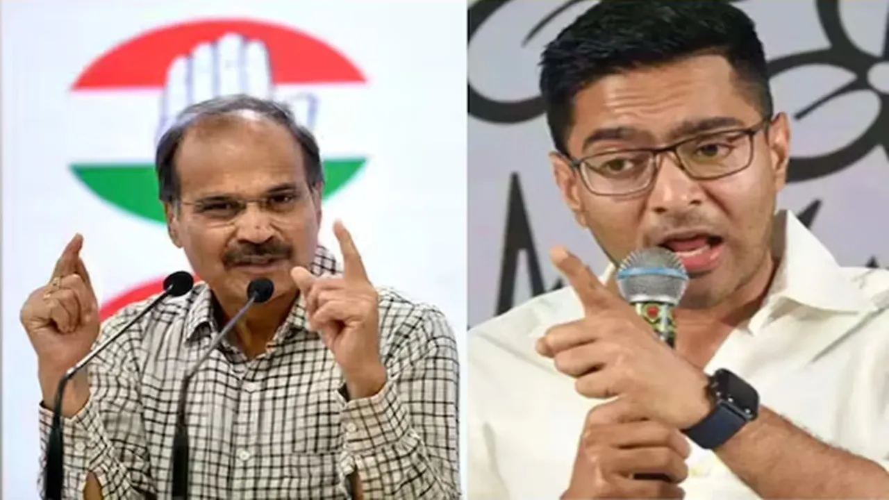 অধীর রঞ্জন চৌধুরী, অভিষেক বন্দ্যোপাধ্যায়, তৃণমূল কংগ্রেস, কংগ্রেস-তৃণমূল সংঘাত, নির্বাচন কমিশন বিতর্ক, ভোট চুরি অভিযোগ, ভোটার তালিকা কারচুপি, পশ্চিমবঙ্গ রাজনীতি, বিজেপি কেয়া ঘোষ, ECI controversy Bengal,Adhir Ranjan Chowdhury, Abhishek Banerjee, Trinamool Congress, Congress vs TMC, Election Commission of India, ECI controversy, vote theft allegation, voter list manipulation, West Bengal politics, BJP Keya Ghosh