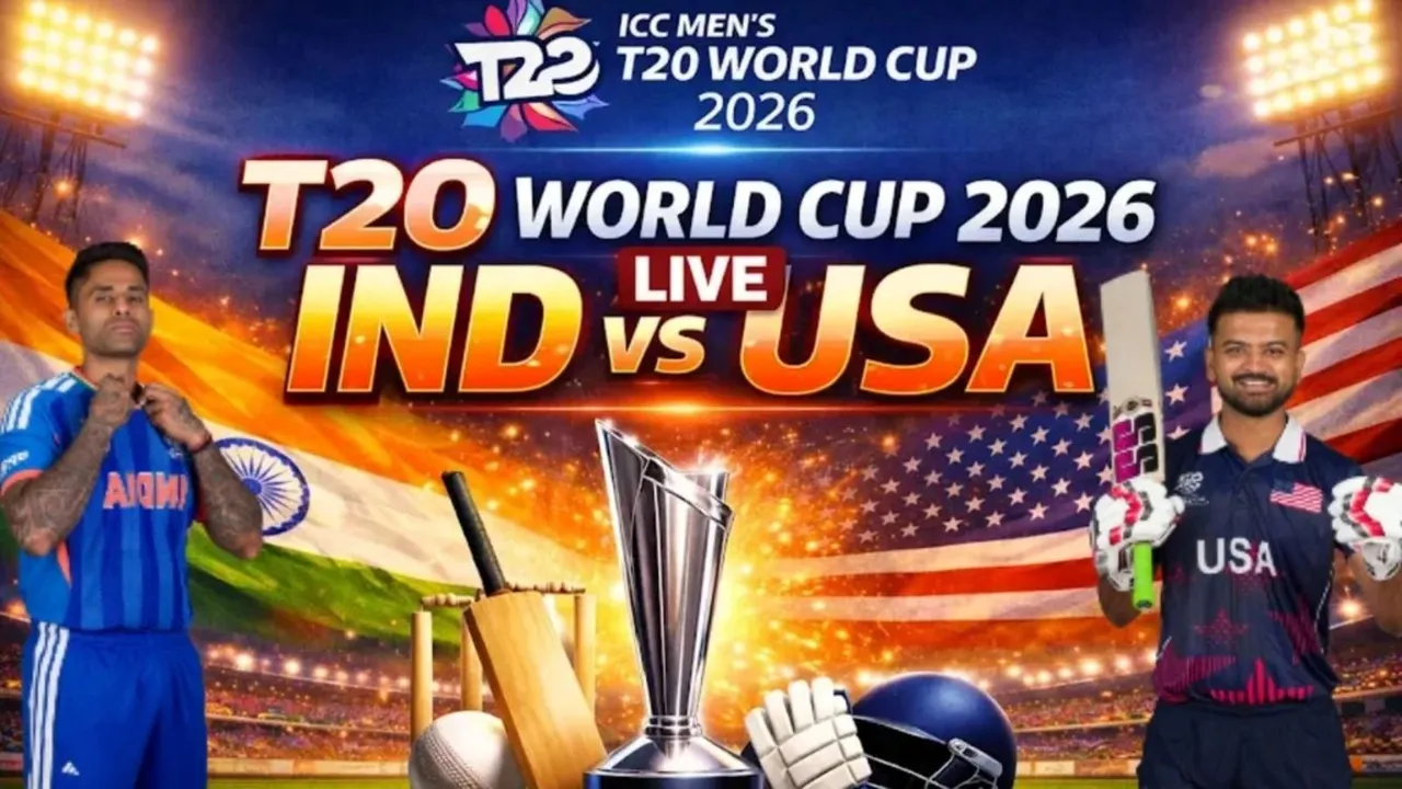 T20 World Cup 2026 India vs USA Live Cricket Score in Gujarati