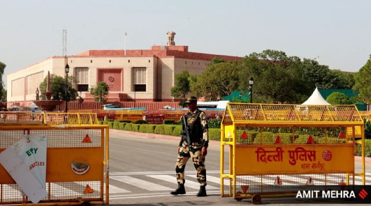 Security breach at Parliament as man scales wall, jumps into premises