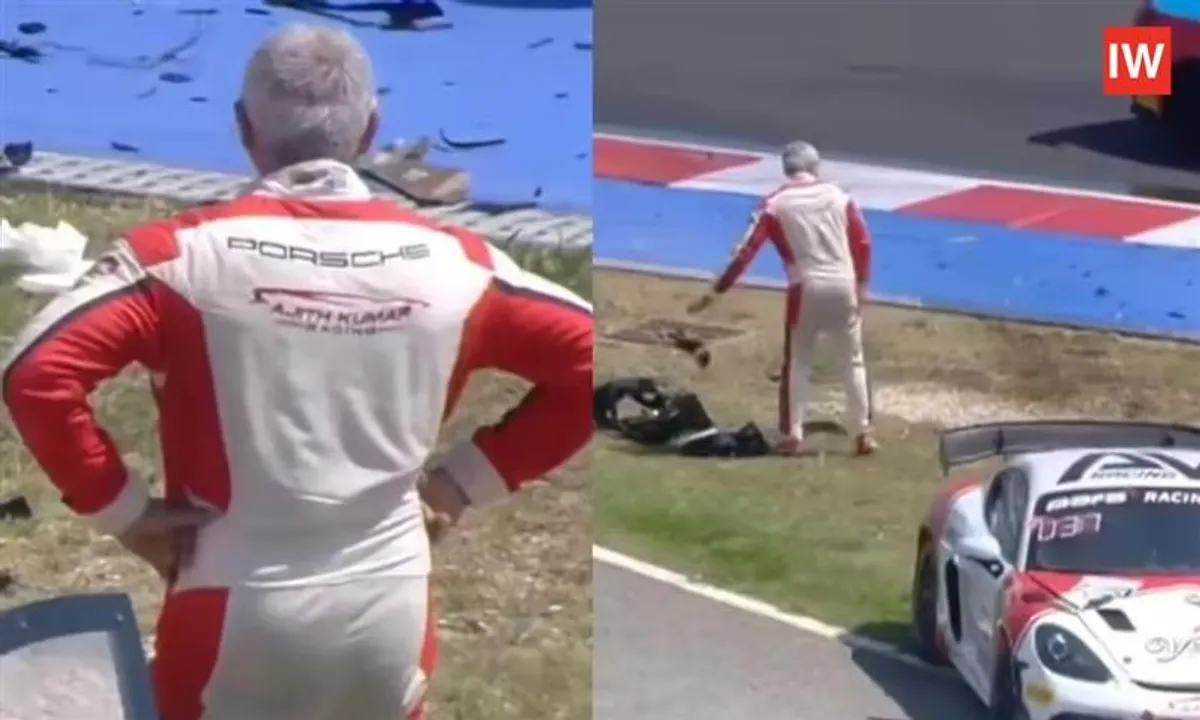  Ajith Kumar Crashes at GT4 Italy Race – Gesture Earns Widespread Praise in Motorsport Community