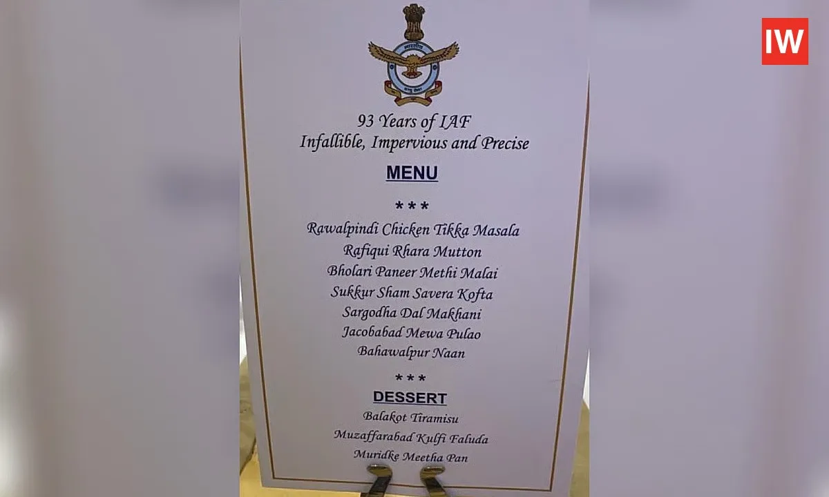  IAF’s 93rd Anniversary Celebration Menu Goes Viral With Dishes Named After Military Strikes