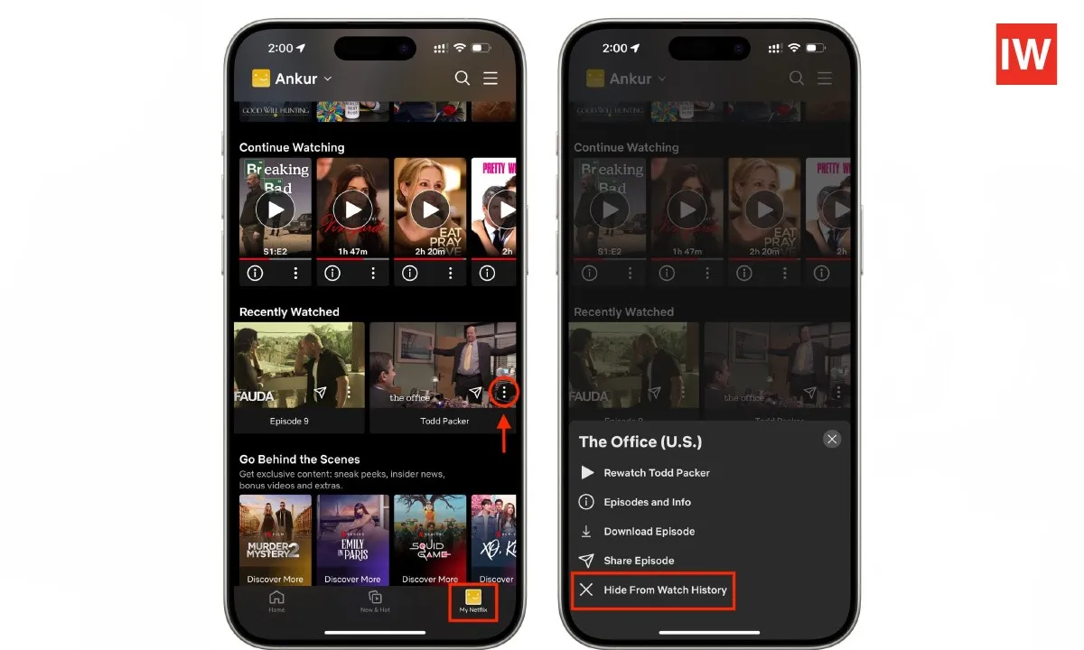  Netflix Tip: How to Erase Shows and Movies From Your Watch History