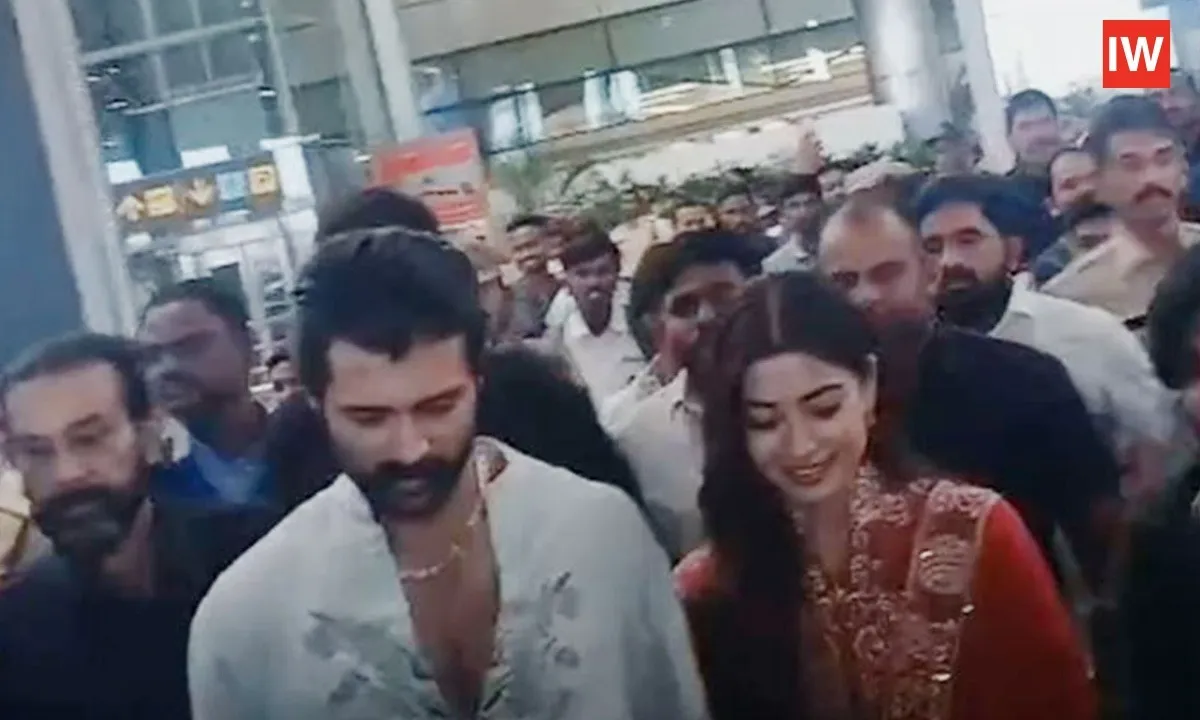  Vijay Deverakonda, Rashmika Mandanna Visit Hometown Post-Wedding