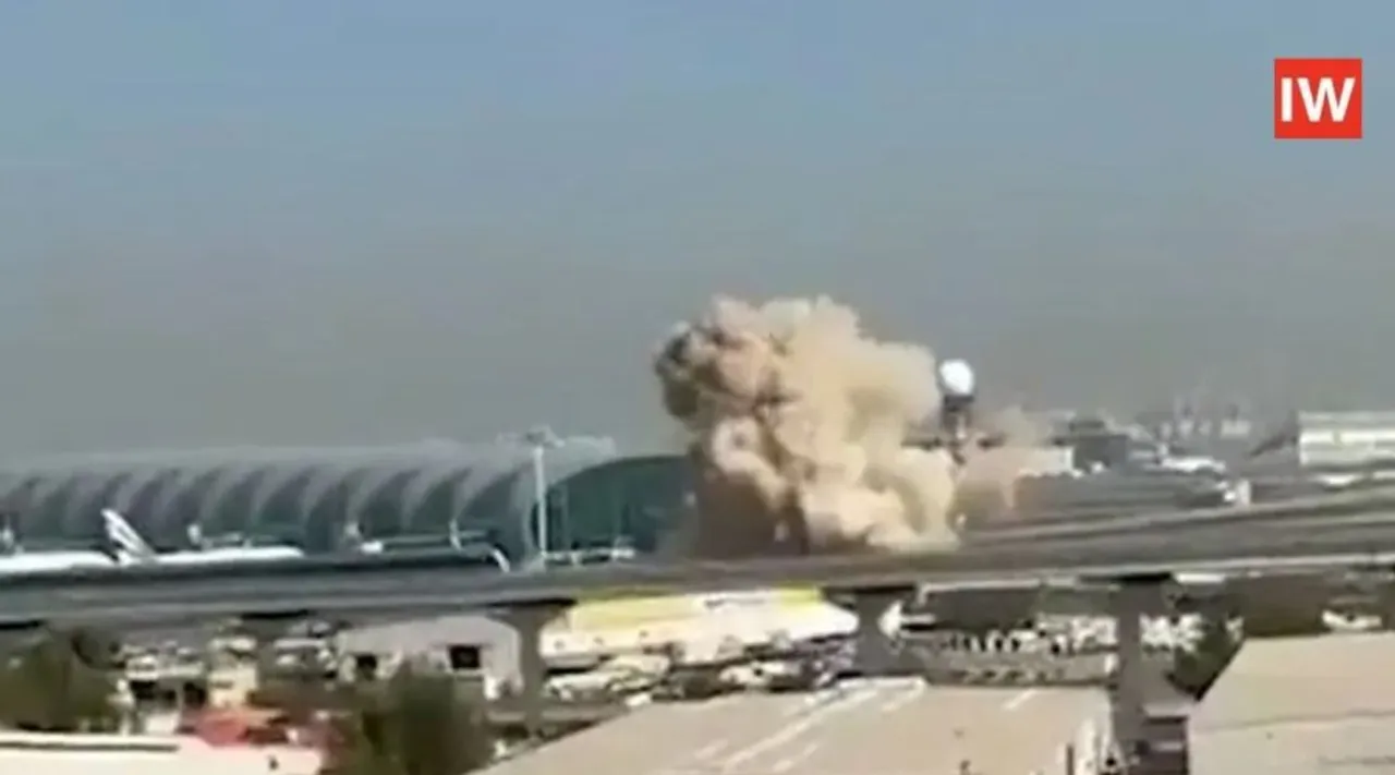  Iran Drone Strike Hits Dubai Airport Concourse, Injures Several