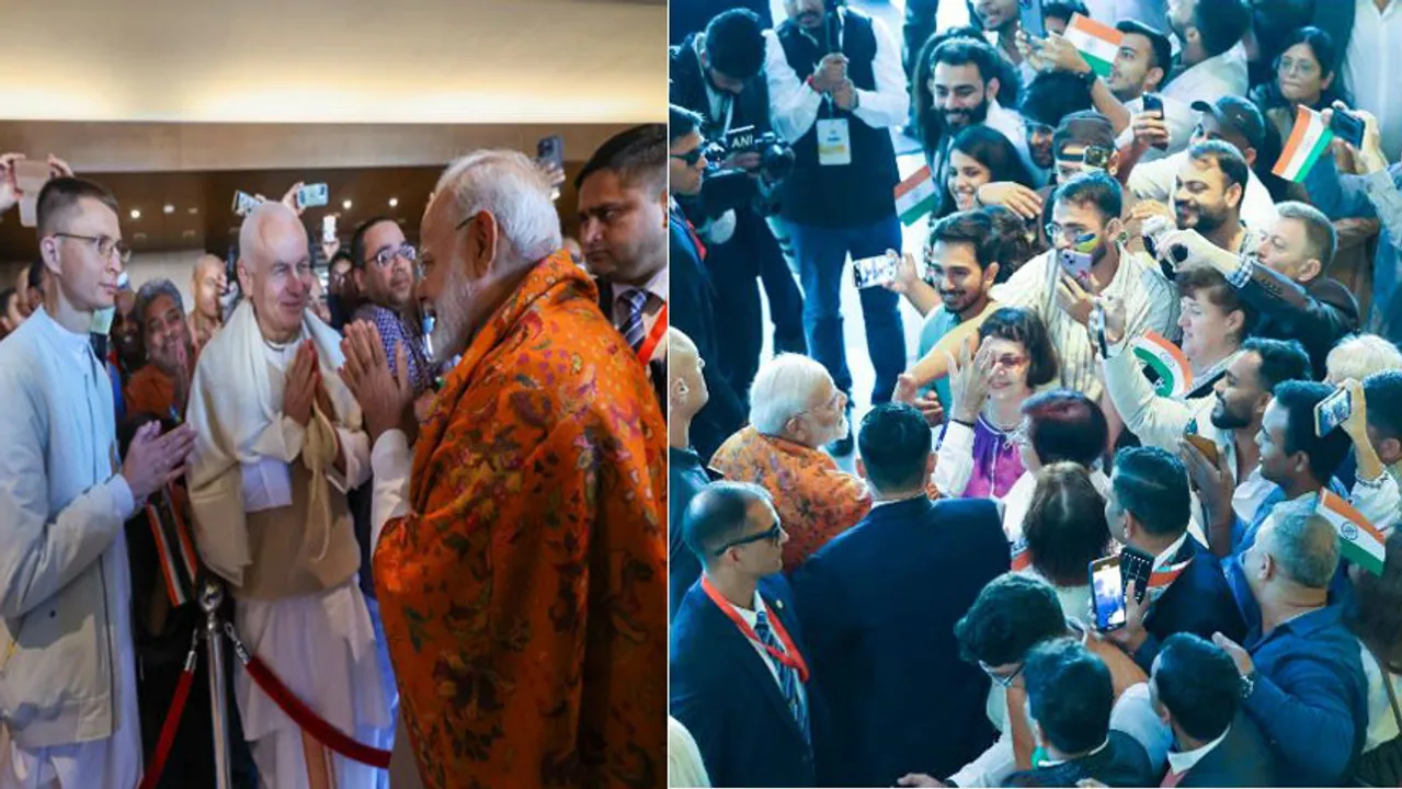 pm-narendra-modi-arrives-at-kyiv-ukrain-gets-warm-welcome-from-indian-community