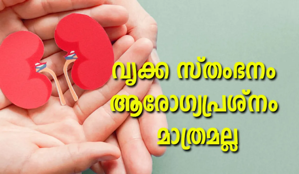വൃക്ക സ്തംഭനം ആരോഗ്യപ്രശ്‌നം മാത്രമല്ല