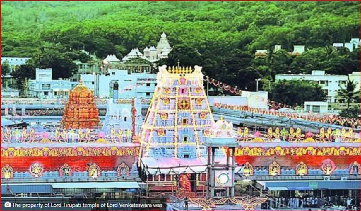 തിരുമല തിരുപ്പതി ദേവസ്ഥാനത്തിന്റെ ആസ്തി 85,705 കോടി രൂപ