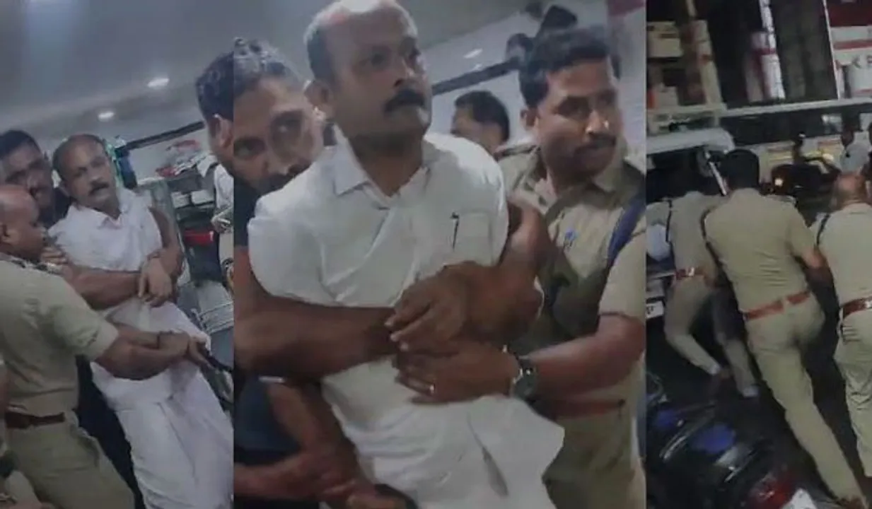 ജാമ്യത്തിന് പിന്നാലെ വീണ്ടും അറസ്റ്റ് ചെയ്യാൻ പൊലീസ് നീക്കം; കോടതിയിലേക്ക് ഓടിക്കയറി കുഴൽനാടനും ഷിയാസും