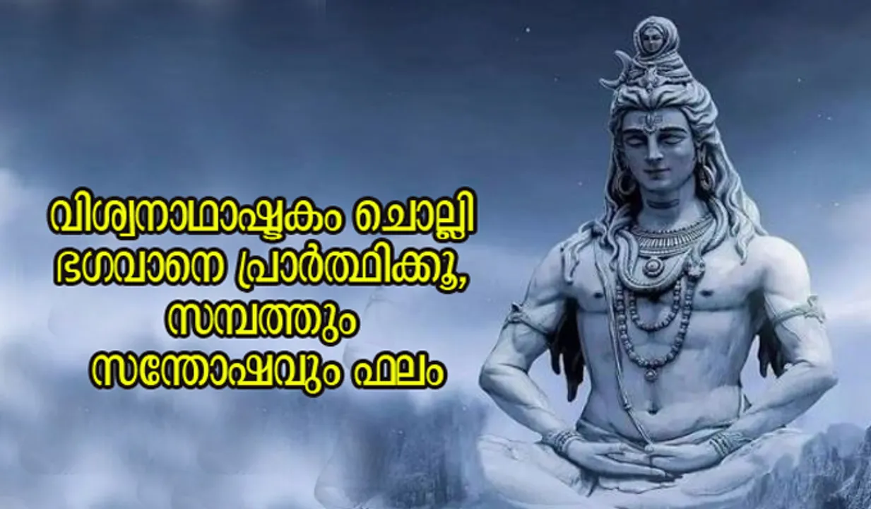 വിശ്വനാഥാഷ്ടകം ചൊല്ലി ഭഗവാനെ പ്രാര്‍ത്ഥിക്കൂ, സമ്പത്തും സന്തോഷവും ഫലം