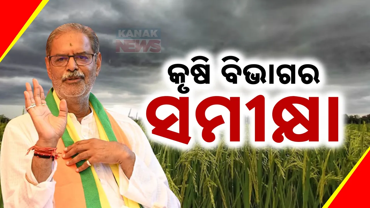  ଦାନାର ପ୍ରଭାବରେ ଉଜୁଡି ଯାଇଛି ଧାନ ଫସଲ , ଏ ନେଇ ସମୀକ୍ଷା ବୈଠକ କରିଛନ୍ତି କୃଷି ମନ୍ତ୍ରୀ