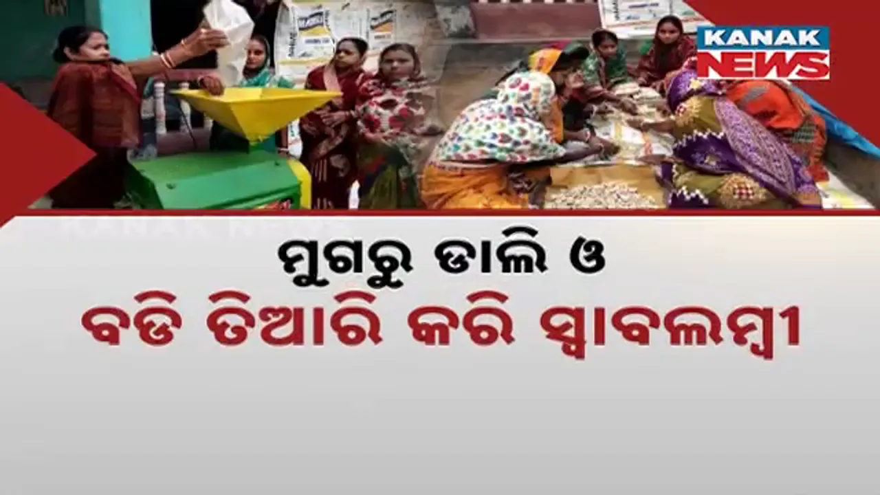  ଗାଁ ମହିଳାଙ୍କ ନିଆରା ଉଦ୍ୟମ । ମୁଗରୁ ଡାଲି ଓ ବଡି ତିଆରି କରି ସ୍ୱାବଲମ୍ବୀ ।