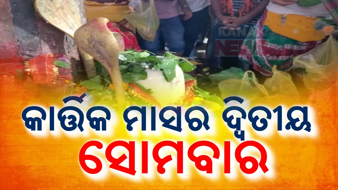  ଆଜି କାର୍ତ୍ତିକ ମାସର ଦ୍ୱିିତୀୟ ସୋମବାର ; ଚଳଚଞ୍ଚଳ ବାବା ଧବଳେଶ୍ୱରଙ୍କ ପୀଠ