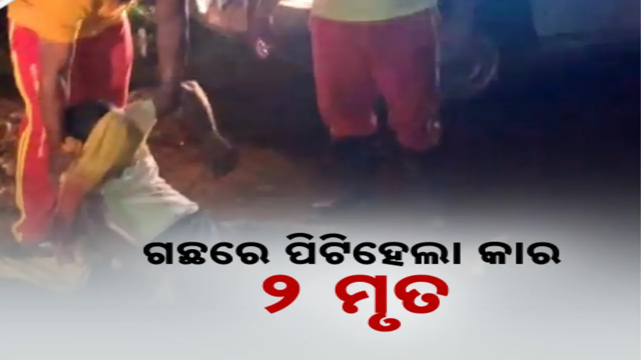  ଗୋପ-କୋଣାର୍କ ରାସ୍ତାରେ ମର୍ମନ୍ତୁଦ ସଡକ ଦୁର୍ଘଟଣା । ଆମ୍ବ ଗଛରେ ପିଟିହେଲା କାର, ଦୁର୍ଘଟଣାରେ ୨ ମୃତ
