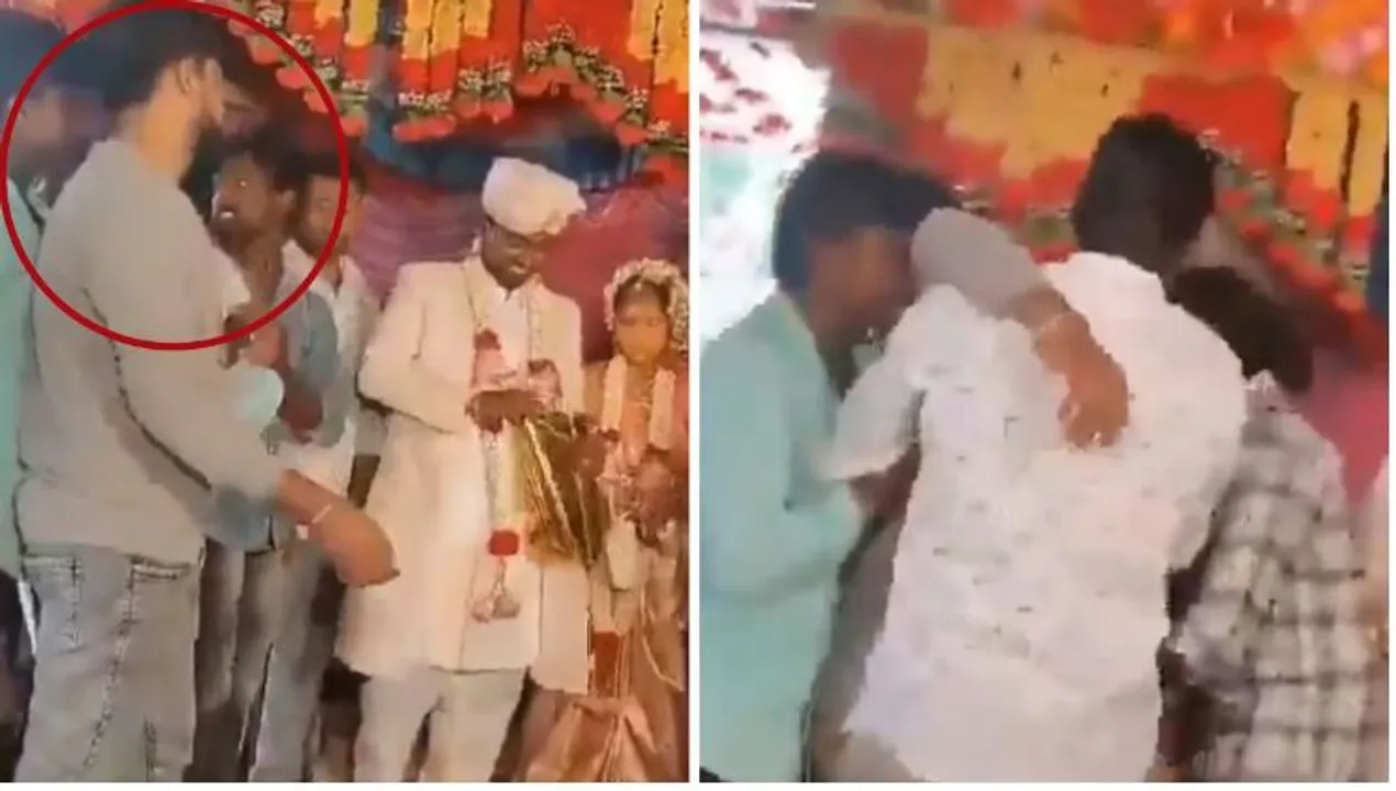  ବନ୍ଧୁଙ୍କୁ ଷ୍ଟେଜ୍  ଉପରେ ବାହାଘର  ଉପହାର ଦେଲାବେଳେ ଟଳିପଡିଲେ ଯୁବକ । ଭିଡିଓ ହେଉଛି ଭାଇରାଲ..
