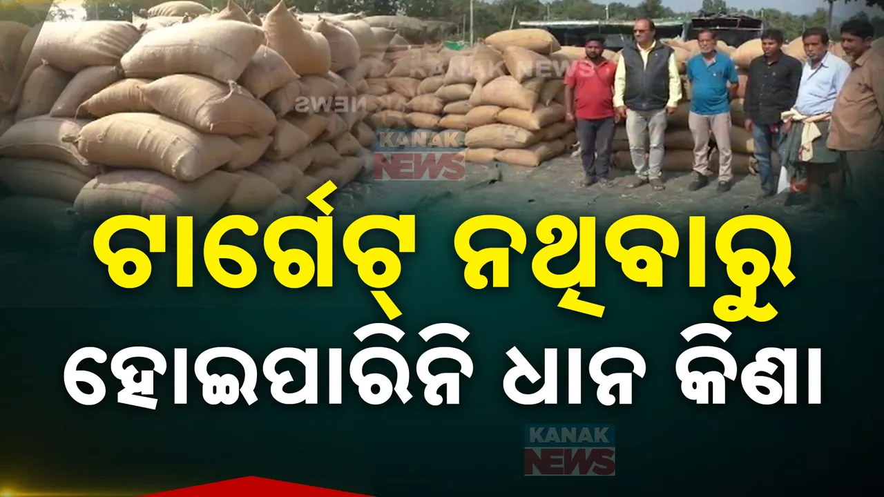  କୁଚିଣ୍ଡା ଉପଖଣ୍ଡରେ ଖୋଲିଛି ମଣ୍ଡି ; ଟାର୍ଗେଟ୍ ନଥିବାରୁ ହୋଇନାହିଁ ଧାନ କିଣା