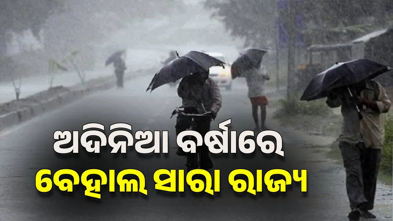  ବର୍ଷାରେ ଭିଜୁଛି ସାରା ରାଜ୍ୟ; ଏପଟେ ୪୬ ବର୍ଷ ପରେ ଡିସେମ୍ବରରେ ରେକର୍ଡ ବର୍ଷା