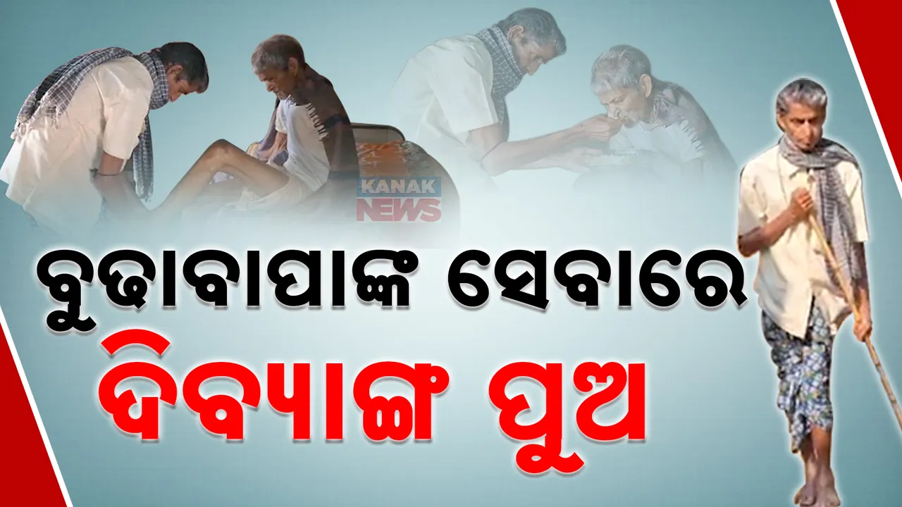  ଏମିତି ପୁଅ ଜଗତେ ନାହିଁ .. କୁଆଁରପାଳର ଶ୍ରବଣ କୁମାର । ଘରର ସବୁକାମ କରୁଛନ୍ତି , ବୁଢାବାପାଙ୍କ ସେବାରେ ଲାଗିଛନ୍ତି ଦିବ୍ୟାଙ୍ଗ ପୁଅ