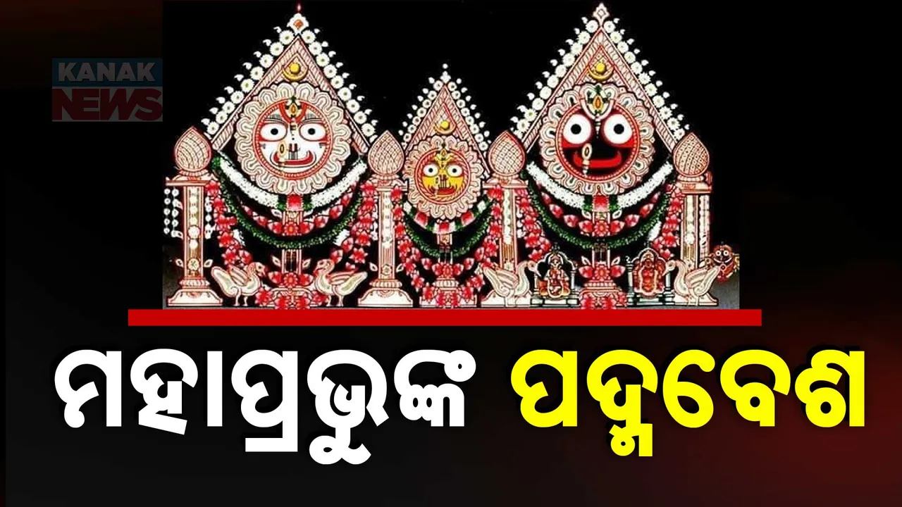  ଆଜି ମହାପ୍ରଭୁଙ୍କ ଦୁର୍ଲ୍ଲଭ ପଦ୍ମବେଶ । କଳାଘୋଡ଼ ସହ ପଦ୍ମଫୁଲରେ ସଜ୍ଜିତ ହେବେ କାଳିଆ ସାଆନ୍ତ ।