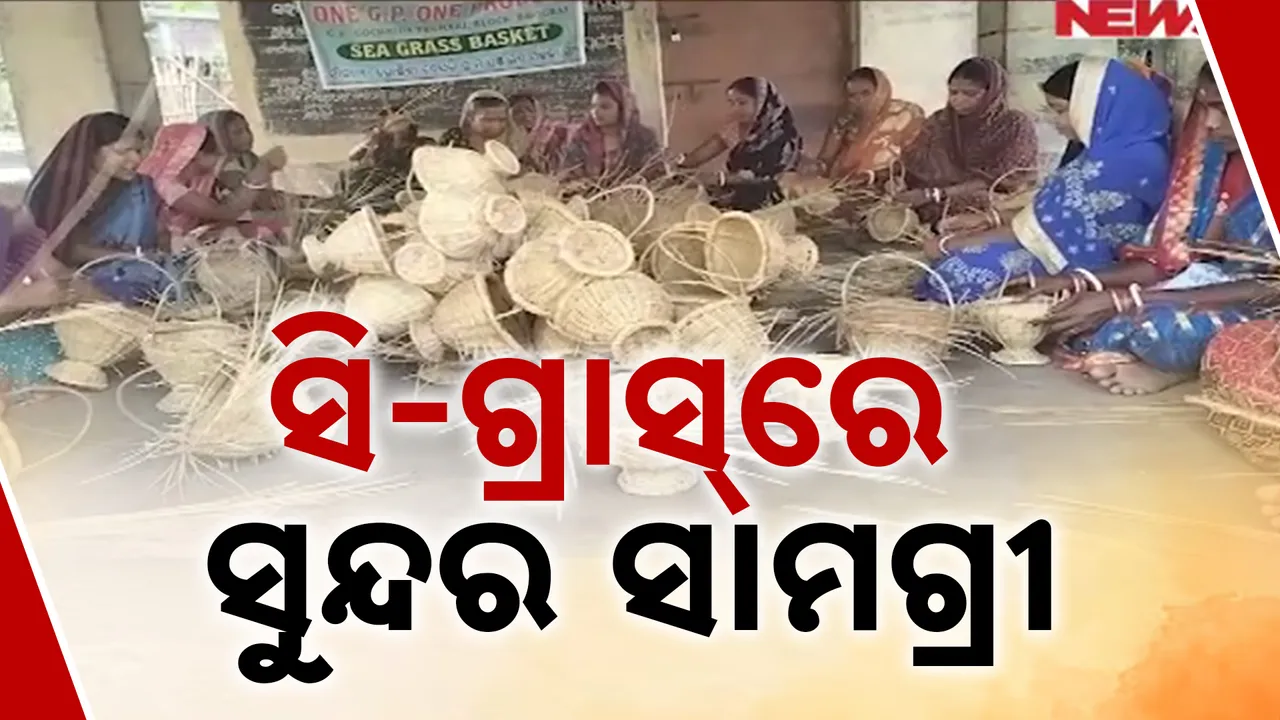  ରୋଜଗାରର ମାଧ୍ୟମ ପାଲଟିଛି ସମୁଦ୍ର ଘାସ । ବିଭିନ୍ନ ପ୍ରକାର ସାମଗ୍ରୀ ପ୍ରସ୍ତୁତ କରି ରୋଜଗାରକ୍ଷମ ହୋଇଛନ୍ତି ୨ଶହ ମହିଳା