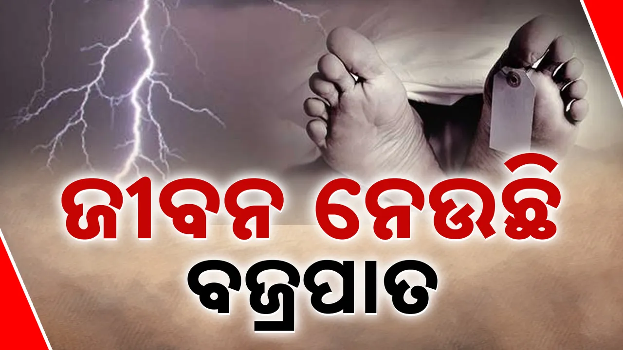  ଘାତକ ସାଜୁଛି ବଜ୍ରପାତ।  Photograph: (kanaknews) 
