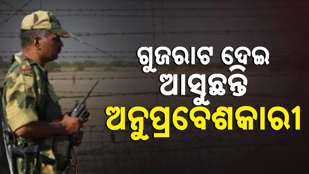  ପାକିସ୍ତାନ ଅନୁପ୍ରବେଶକାରୀଙ୍କ ପାଇଁ ସୁରକ୍ଷିତ ରାସ୍ତା ପାଲଟିଛି ଗୁଜରାଟ ସୀମା, ହେଲେ କଡ଼ା ନଜର ରଖିଛି ସୀମା ସୁରକ୍ଷା ବାହିନୀ