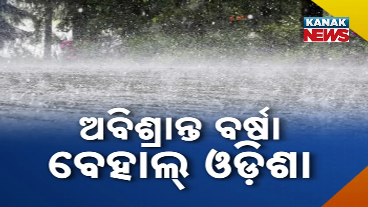  ଅବିଶ୍ରାନ୍ତ ବର୍ଷା, ବେହାଲ୍ ଓଡ଼ିଶା Photograph: (KanakNews) 