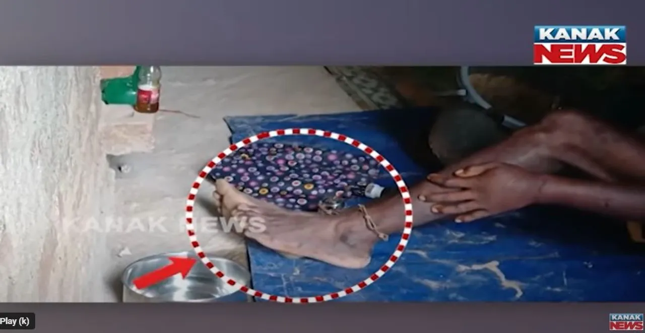  ଗୋଡ଼ରେ ବେଡ଼ି ପକାଇ ବାନ୍ଧିଦେଲେ ; ଗୁଣିଗାରେଡ଼ି ସନ୍ଦେହରେ ଯୁବକଙ୍କୁ ନିର୍ଯାତନା