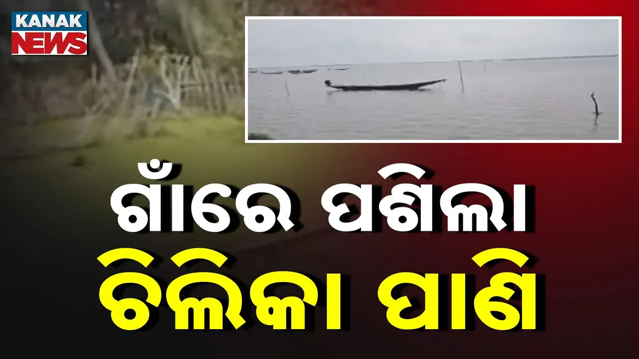  ଗାଁରେ ପଶିଲା ଚିଲିକା ପାଣି ; ବୁଡ଼ିଗଲା ମତ୍ସ୍ୟଜୀବୀଙ୍କ ୧୦ ଡଙ୍ଗା