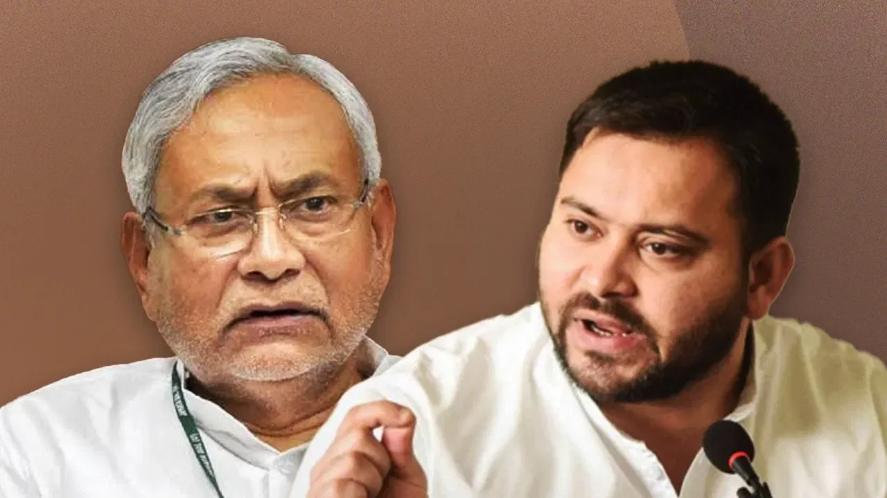  nitish kumar and tejaswi yadav Photograph: (KANAK NEWS) 