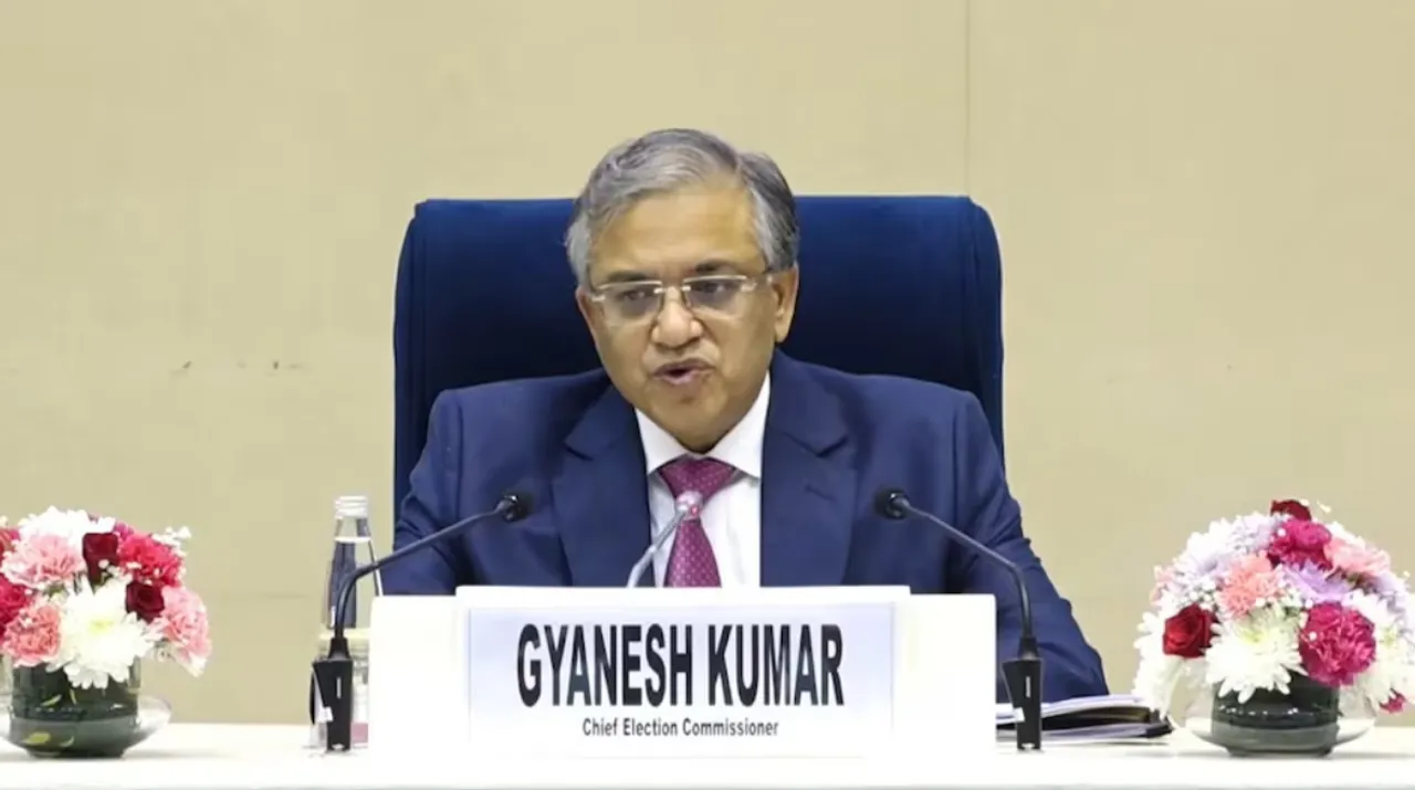  Gyanesh Kumar ECI Photograph: (Kanak News) 