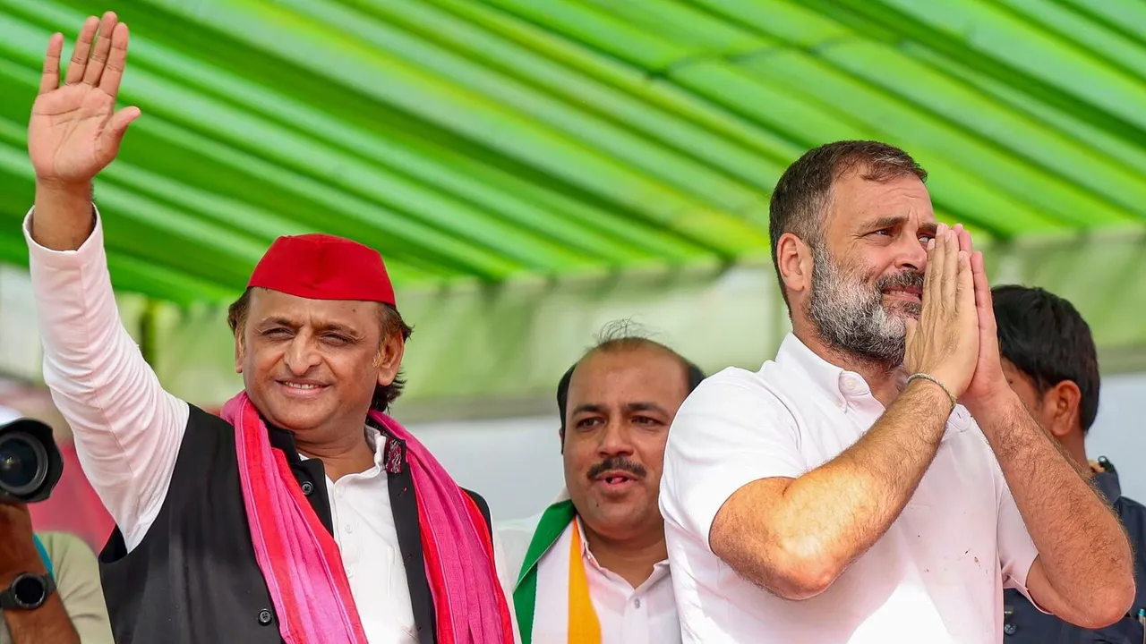  rahul and akhilesh Photograph: (KANAK NEWS) 