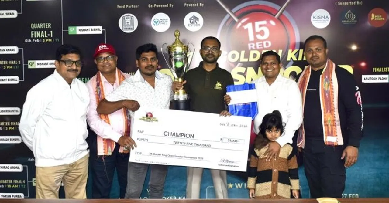  ଗୋଲ୍‌ଡେନ କିଙ୍ଗ୍ ଓପନ୍ ସ୍ନୁକର: ଆଶୁତୋଷ ବିଜେତା