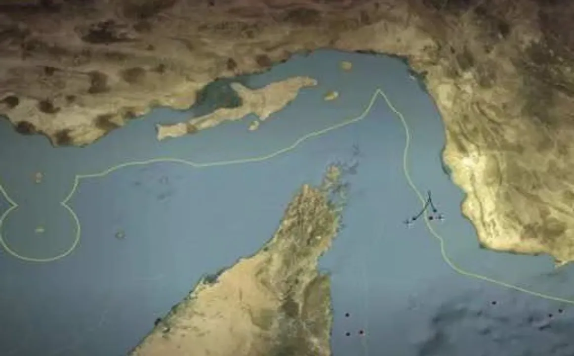  Strait of Hormuz Photograph: (kanak news) 