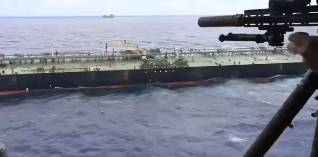  Venezuelan tanker seized Photograph: (KANAK NEWS) 