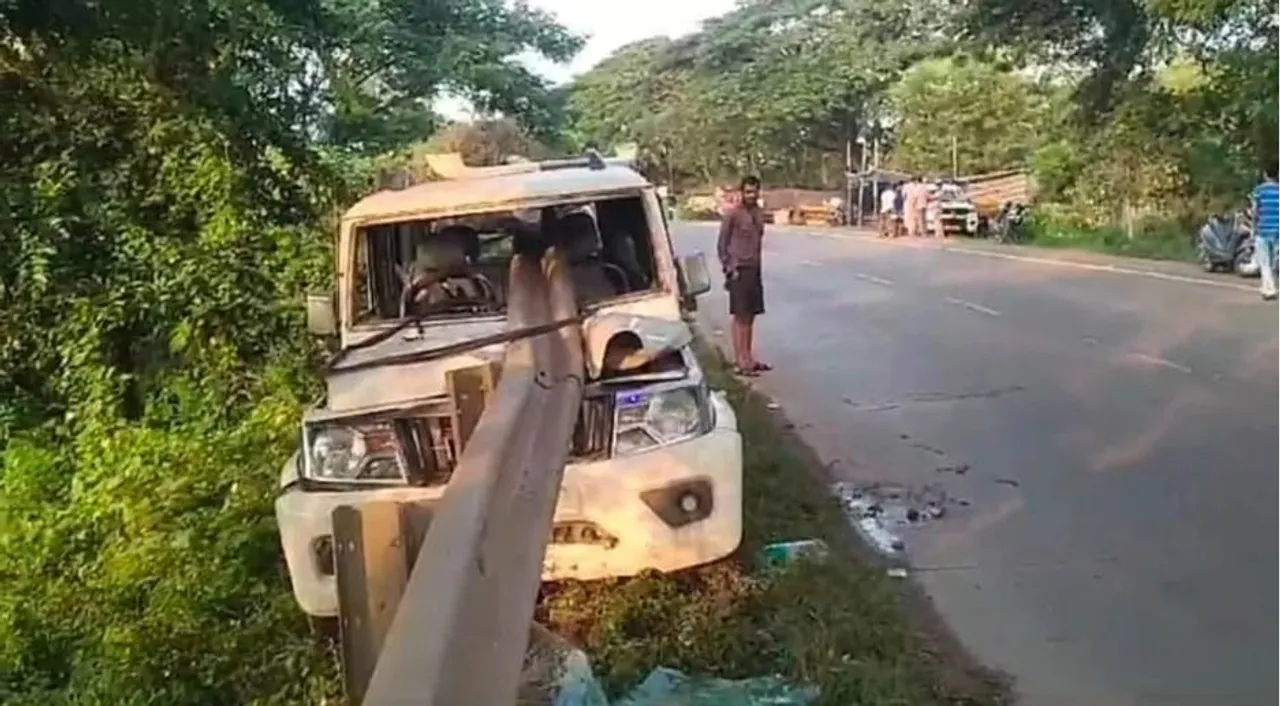  ଡିଭାଇଡରରେ ପିଟିହେଲା ବୋଲେରୋ; ୪ ଜଣଙ୍କ ଅବସ୍ଥା ଗୁରୁତର
