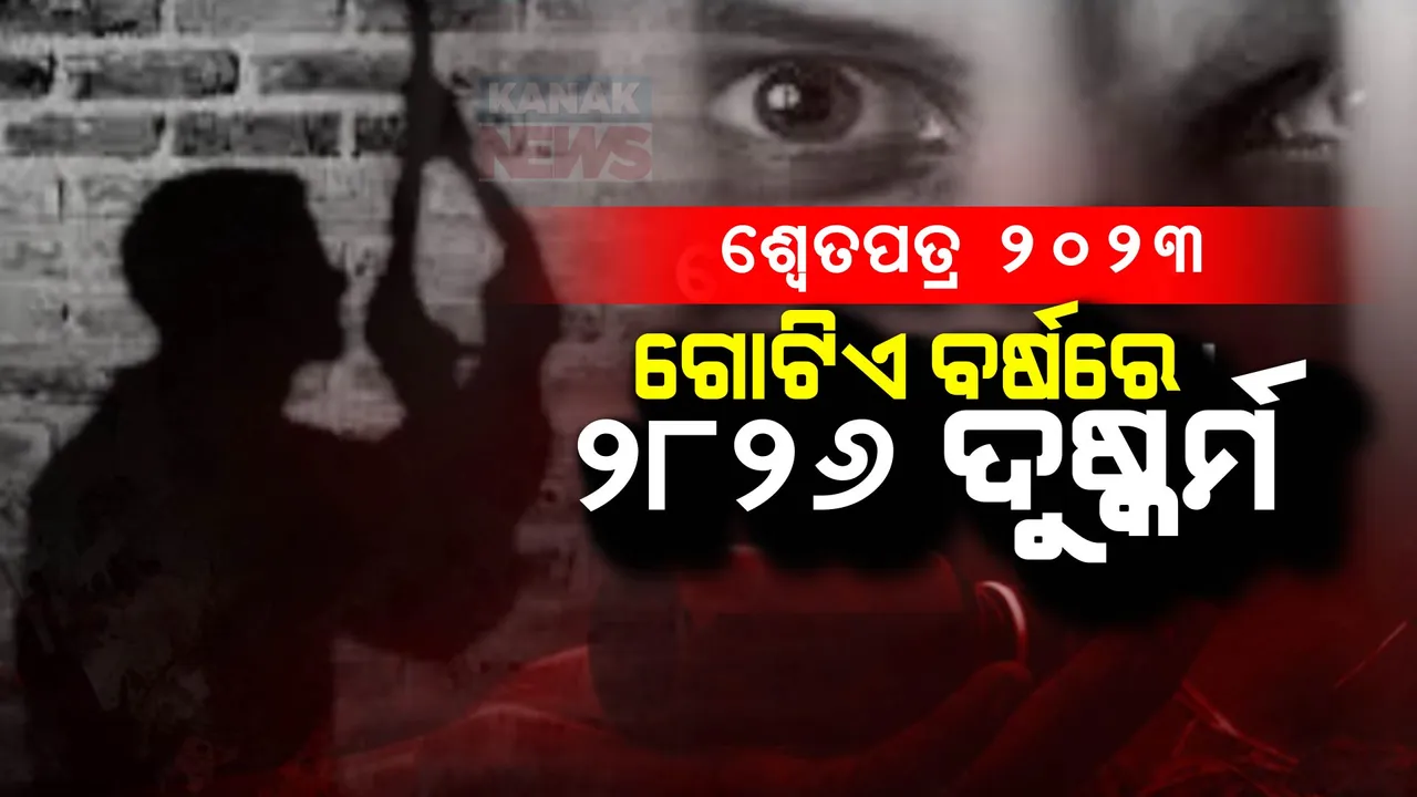  ଅପରାଧର ହିସାବ ଦେଲା ଗୃହ ବିଭାଗ । ଗତବର୍ଷ ଘଟଛି ୨୮୨୬ ଦୁଷ୍କର୍ମ ।